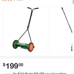 Scott's 16 in. Manual Walk Behind Push Reel Lawn Mower