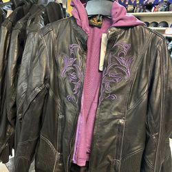 New Women Leather Jacket 