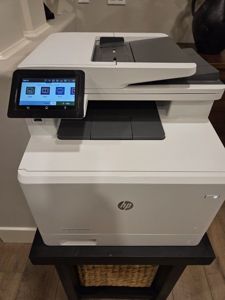 Printer, HP Laser Jet MFP M479fdw, Print B&W Color Scan Etc, Perfect Working Condition!