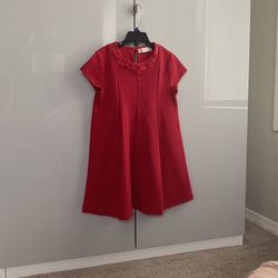 Zara Girls Red Christmas Dress