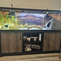 Aqueon 125 Galling Fish Aquarium Tank Or Lizard Terrarium Enclosure