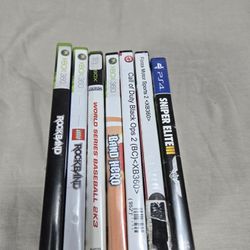 Games Bundle Xbox, xbox360 and PS4 