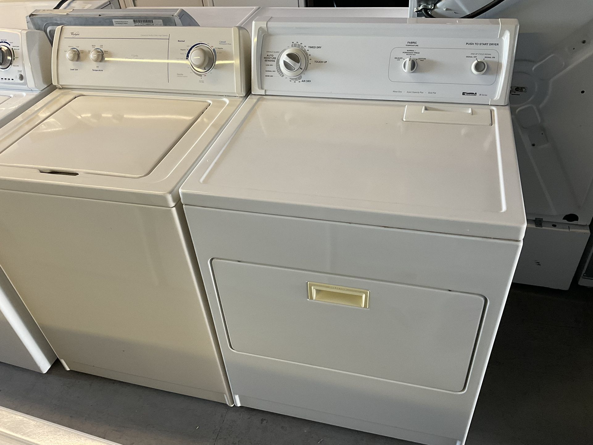 Whirlpool Washer And Kenmore Dryer