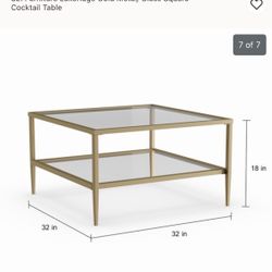 2 Glass Coffee Tables 