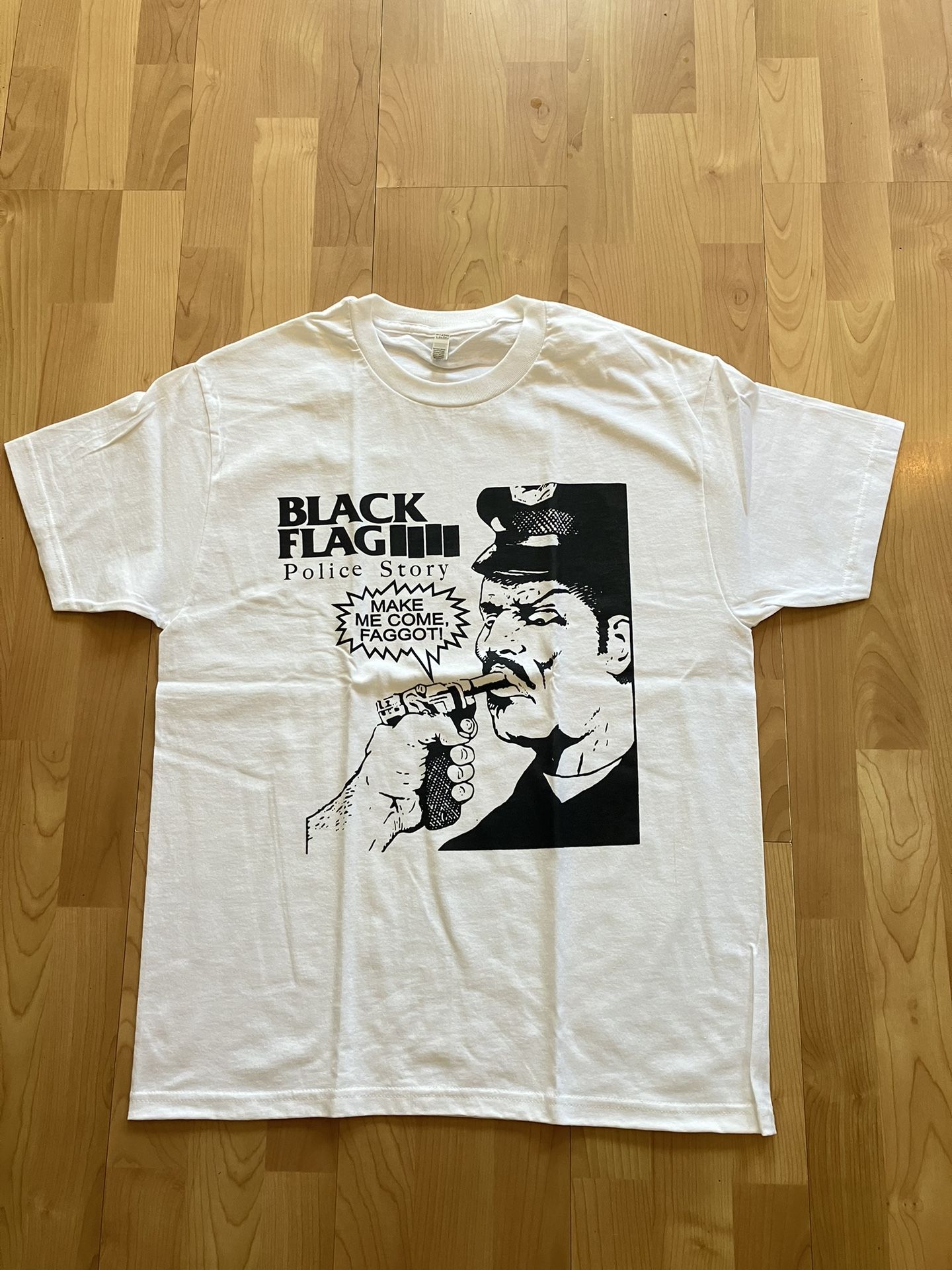 BLACK FLAG - Police Story White Tee