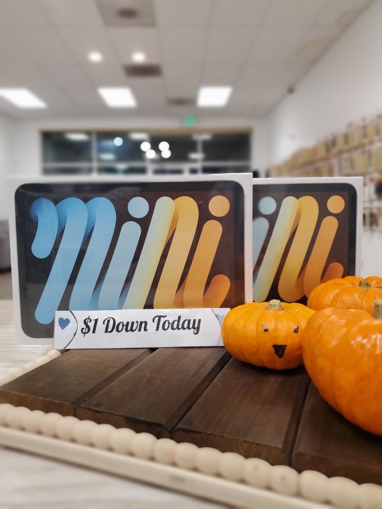 Apple iPad Mini 6 Brand New $1 DOWN TODAY NO CREDIT NEEDED