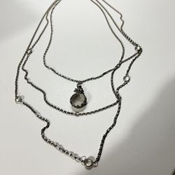 Vintage tripple strand goldette goldtone Necklace