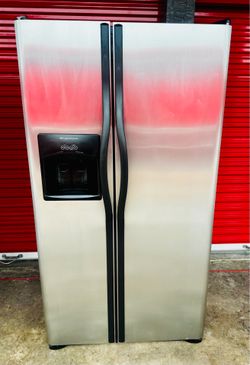 ❄️✨ Frigidaire Stainless Steel Side-by-Side Refrigerator – Ice & Water Dispenser – Fully Tested! ✨❄️