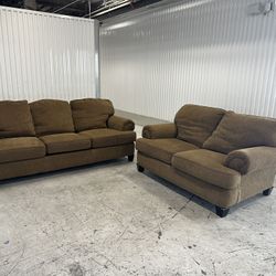 Comfy Brown Sofa Set 🔥🔥