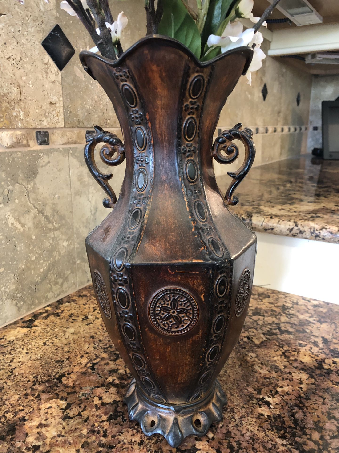 Rustic brown vase