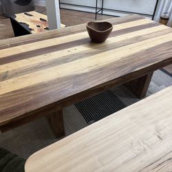 Walnut Teak Dining Table 