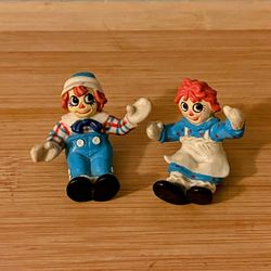 Raggedy Ann & Andy PVC 2" Figures Toy 1988 MacMillan Vintage