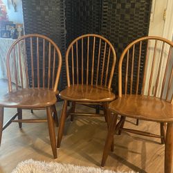 Solid Oak Chairs