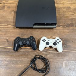 Sony PlayStation 3 Slim PS3 CECH-2501A Console Bundle – 2 Controllers