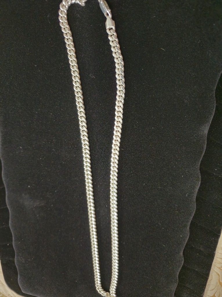Solid Sterling Silver Chain Necklace