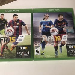 Xbox One FIFA 16 and FIFA 15 video games bundle of 2