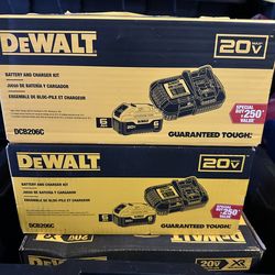 Dewalt 20v Battery and Charger Kit DCB206C