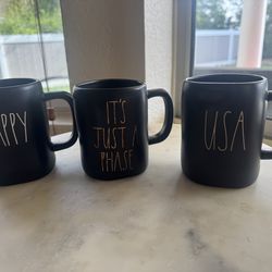 Rae Dunn coffee mugs
