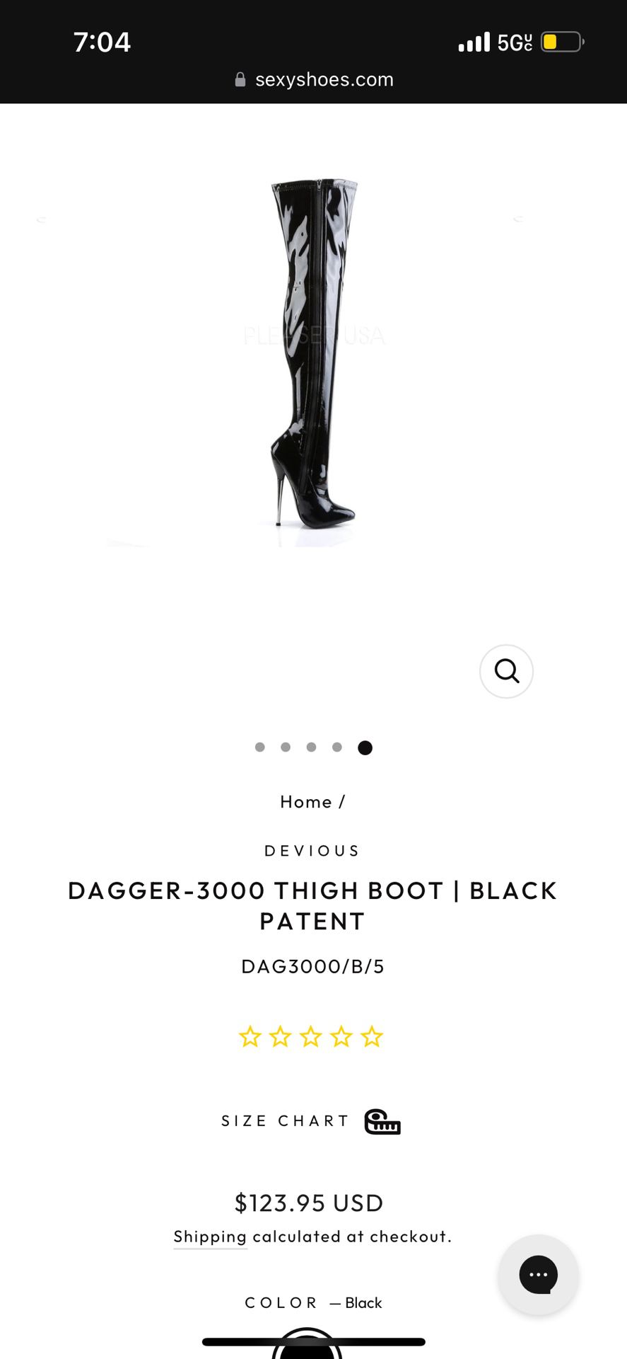 DAGGER-3000 THIGH BOOT | BLACK