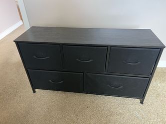 Black wood dresser