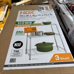 HDX Home Chrome Shelfs 