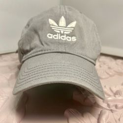 Adidas 2022 Light Gray Embroidered Logo And Adjustable Ball Cap
