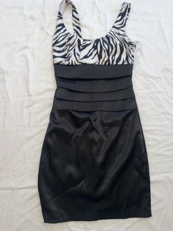 Zebra Print Bodycon Mini Dress