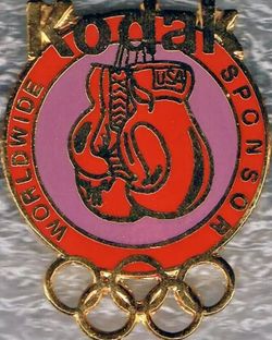 1996 Kodak Olympic Boxing Sponsor Sports Pin