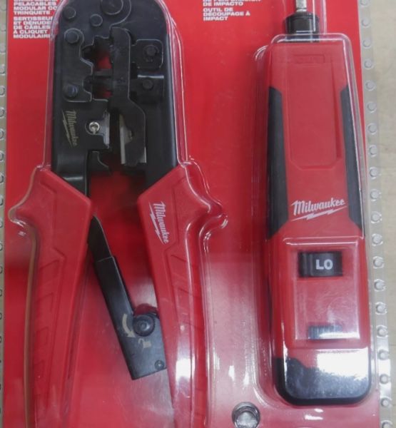 Milwaukee 48-22-8101 Twisted Pair Install Kit Non-Slip Grips new . 