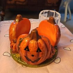 Nice Vintage Jack O'Lantern Candle Holder