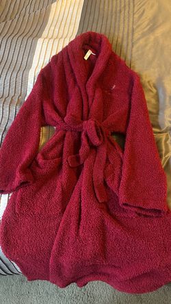 Glen Ivy Spa Red Plush Belted Robe