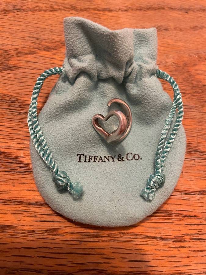 Tiffany & Co. Large Sterling Silver Peretti Bulging Heart Ring Size 5 