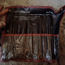 Pittsburgh 12pc Punch and Chisel Set ~ Length:  6 in. to 9-3/4 in. #66337