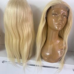 Human Hair Blonde Lace Wig 