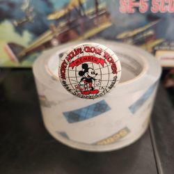 1930s Walt Disney Mickey Mouse Globe Trotter Member Pin Rare