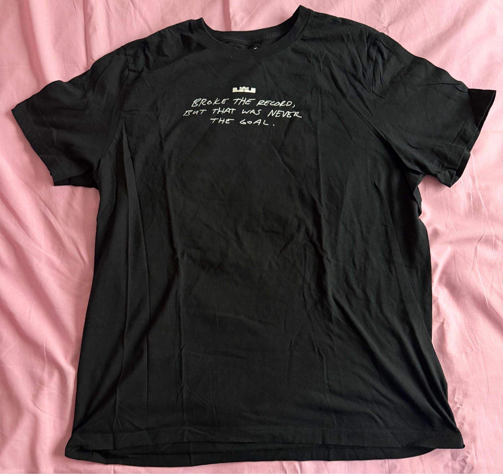 The Nike Tee LeBron James NBA All-Time Scoring Record Witness Shirt Size: XL