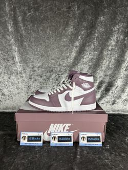 Nike Retro Mauve Air Jordan 1s Size 11 Mens, 12.5 Womens Asking 100$  Amazing Condition Cleaned Up 100% Authentic 153Kicks On Instagram
