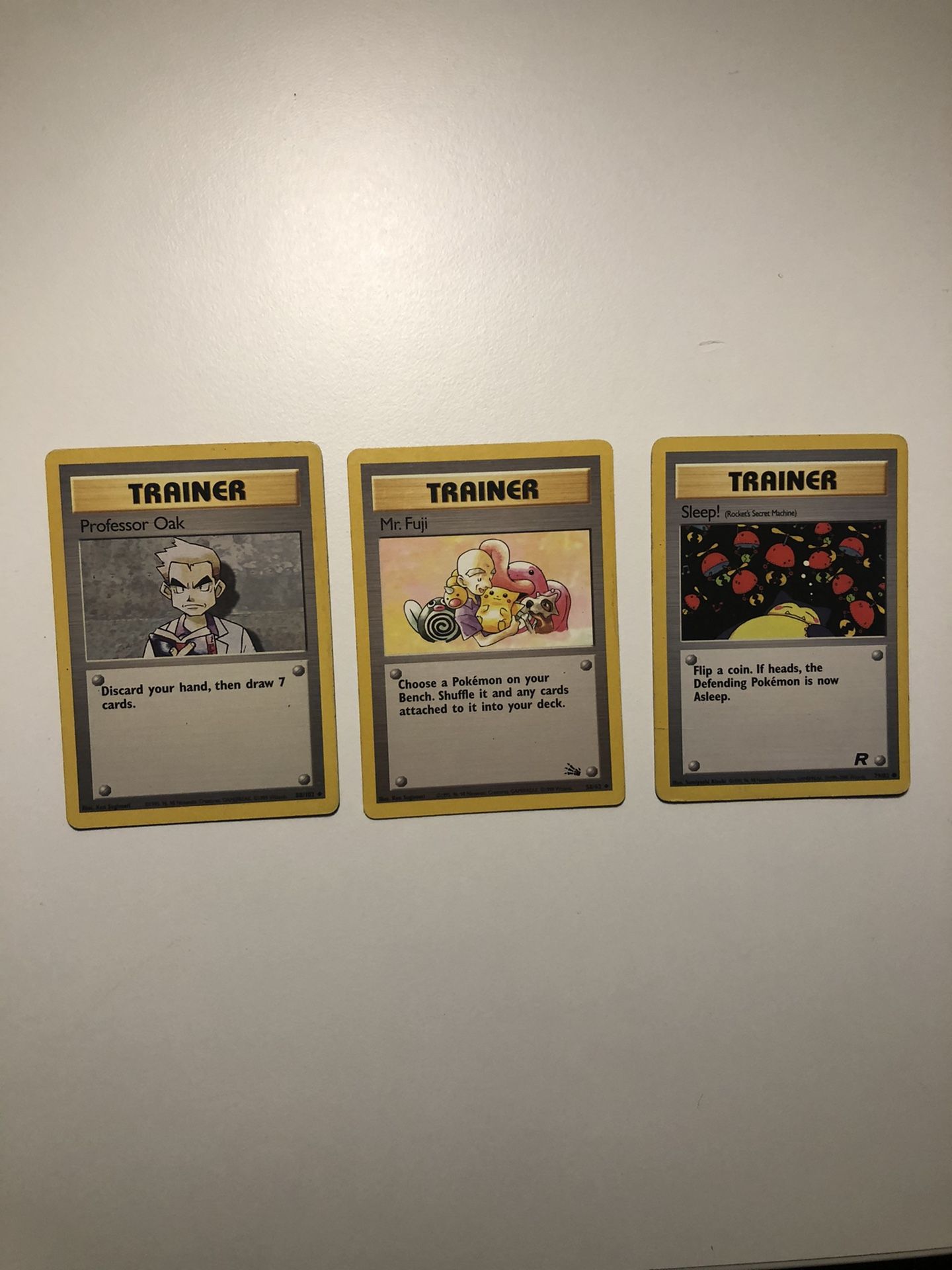 Pokemon 1st edition trainers