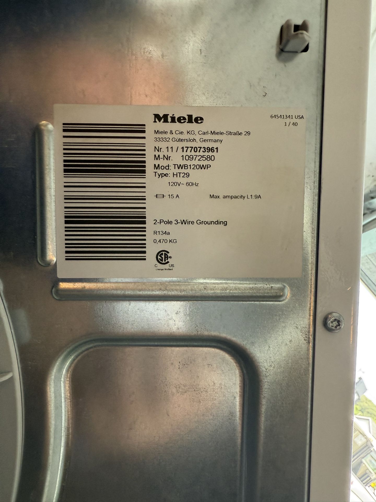 stackable wash. and dryer