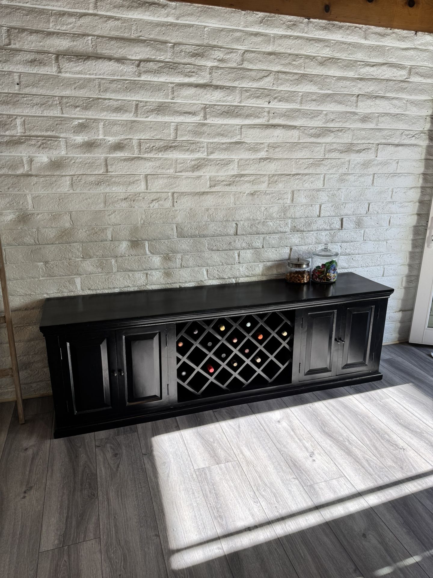 Restoration hardware black Media Console