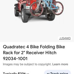 Brand New Jeep Quadtrec 2 Or 4 Bike Rack