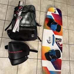 Kiteboarding setup