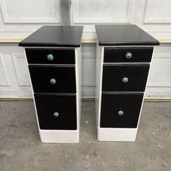 Wooden Nightstand Set