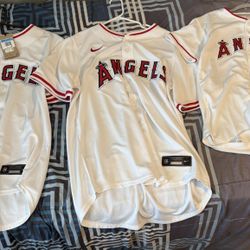 MLB Los Angeles Angels Baseball Embroidered Game Jersey Nike Dri-Fit 
