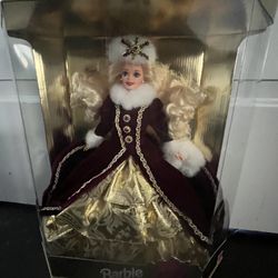 1996 Barbie Holiday Christmas Doll   New