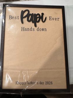New Best Papi Ever Wood Sign Father's Day 2026