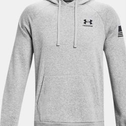 Men’s Under Armour Freedom Grey Hoodie New!