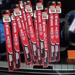 Diablo Sawzall Blades Thick Metal Carbide Tipped 100X AMPED 