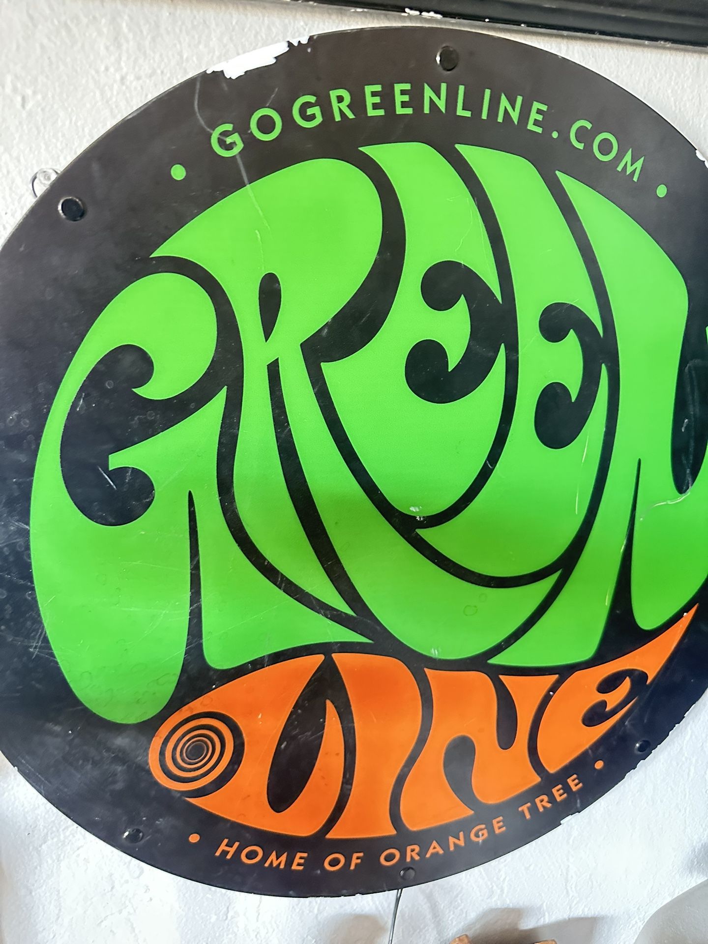 LED retail Sign For Green Line Cannabis Company