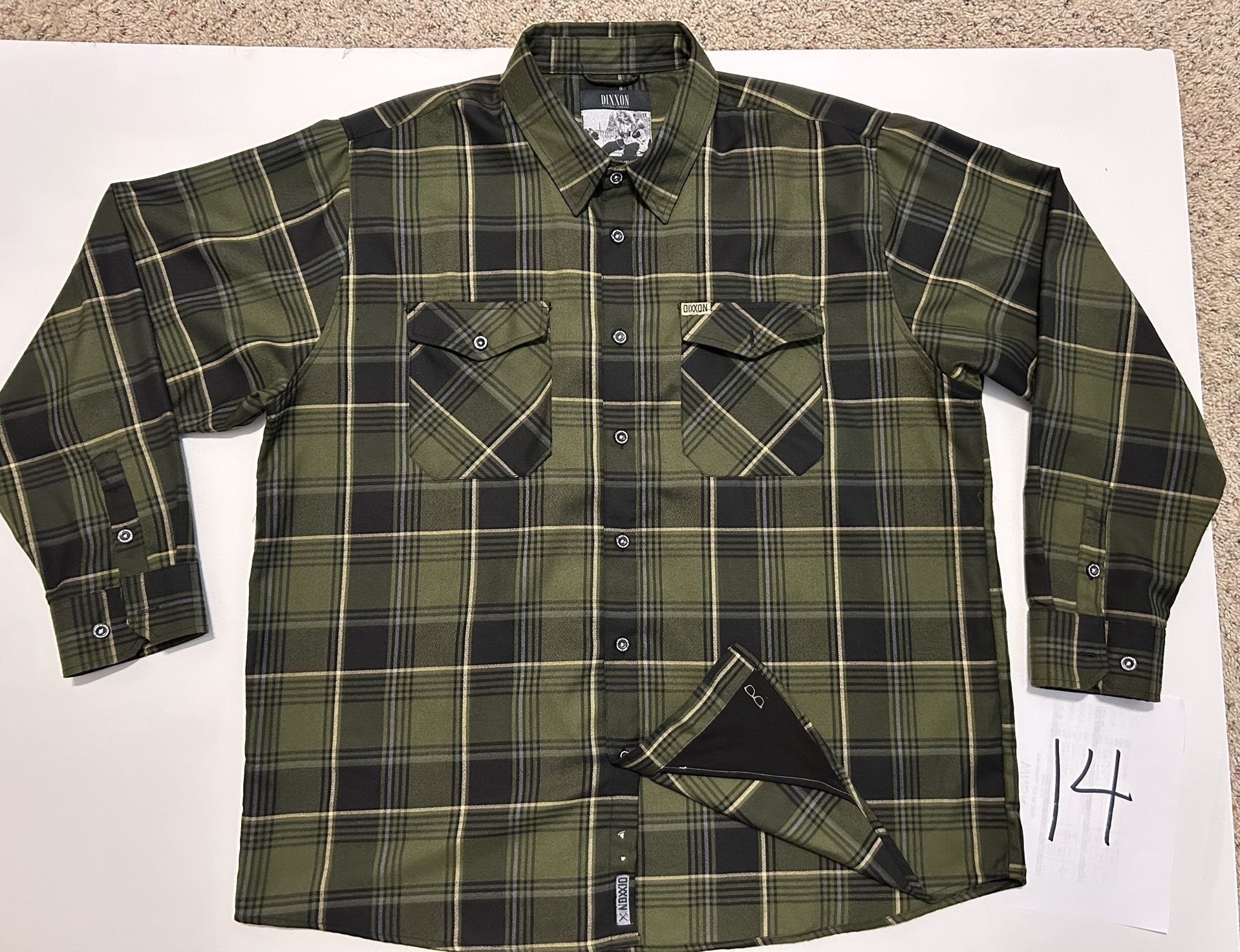 DIXXON 3XL Men’s Flannel Shirts